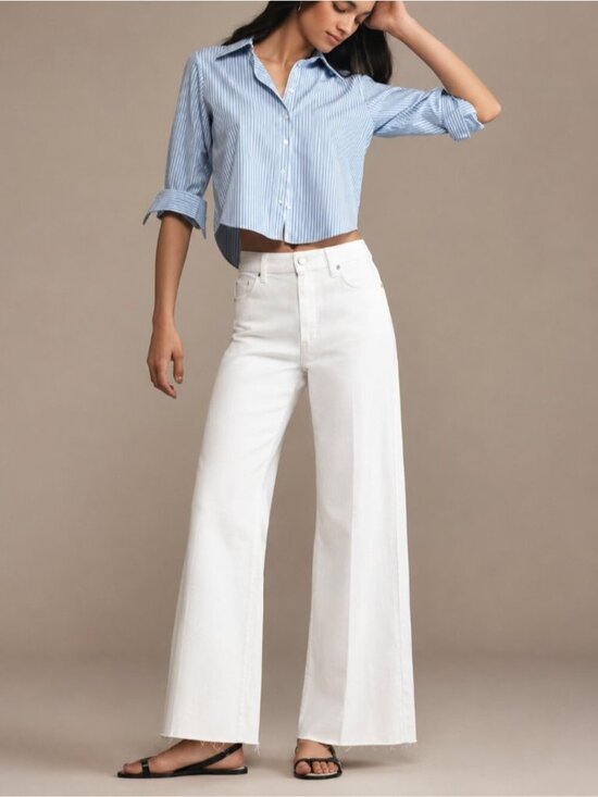 PAIGE Denim - Anthropologie PAIGE Anessa Wide Leg Jeans